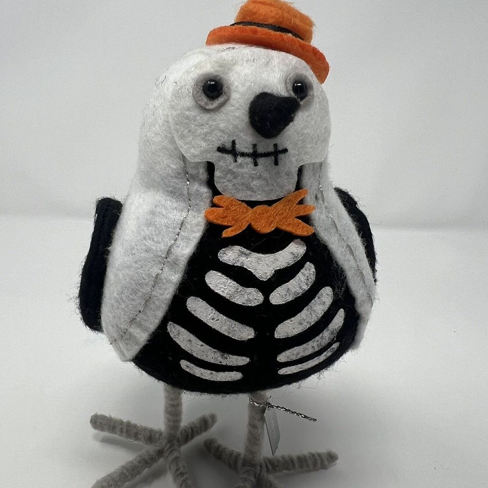 Target Hyde & Eek 2020 Featherly Friends BONESY Halloween Skeleton Fabric Bird